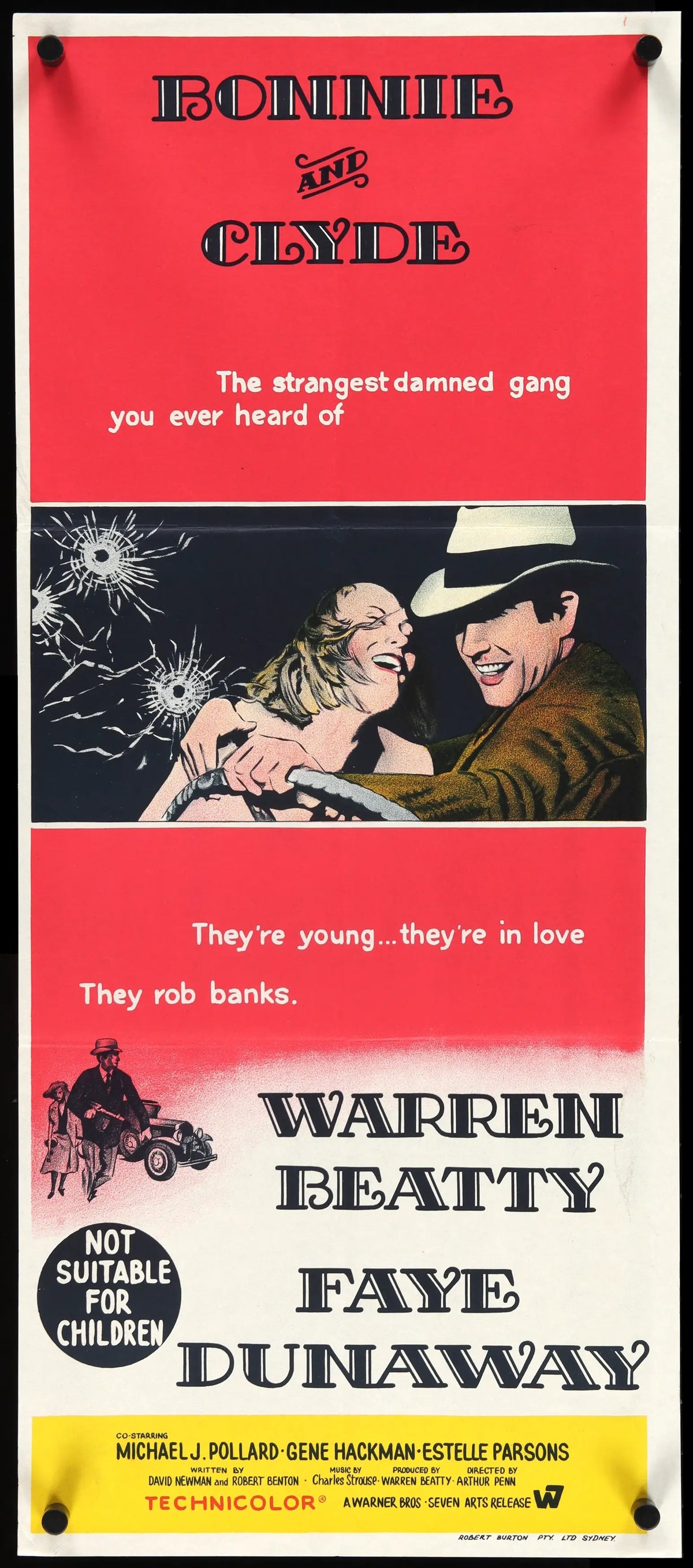 Bonnie and Clyde (1967) original movie poster for sale at Original Film Art
