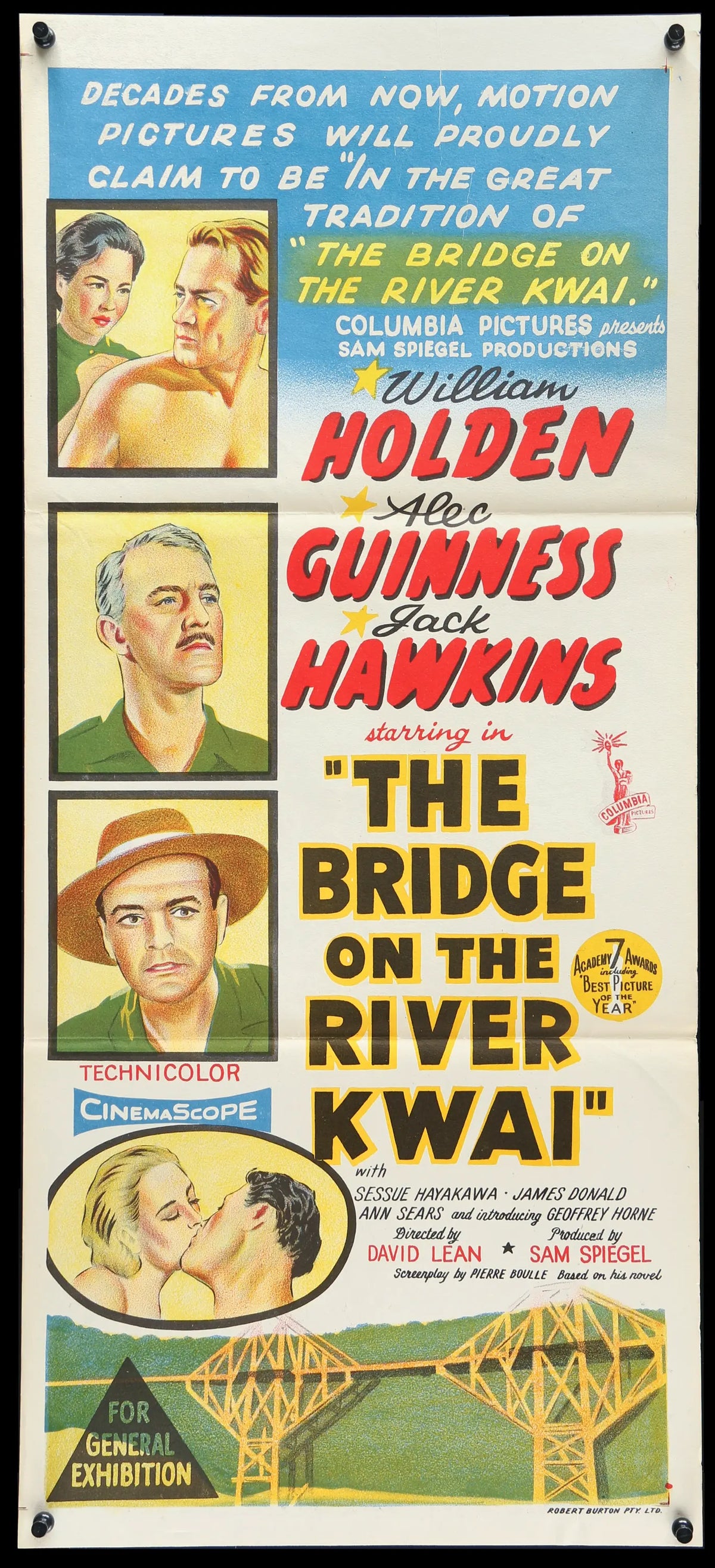Bridge on the River Kwai (1958) original movie poster for sale at Original Film Art - Vintage Movie Posters