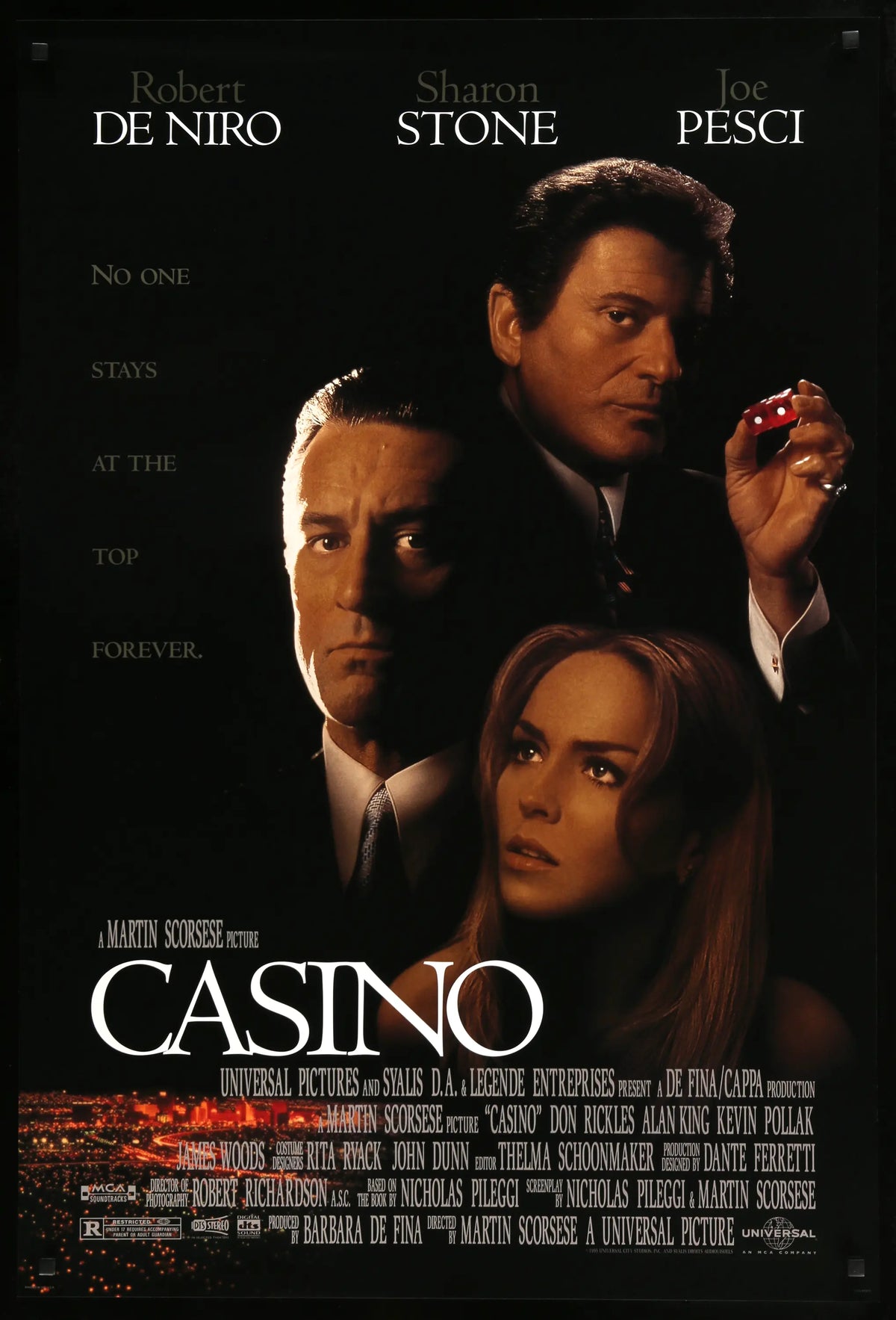 Casino (1995) original movie poster for sale at Original Film Art - Vintage Movie Posters