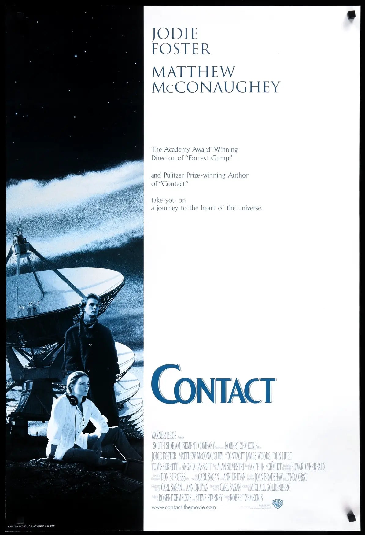 Contact (1997) original movie poster for sale at Original Film Art