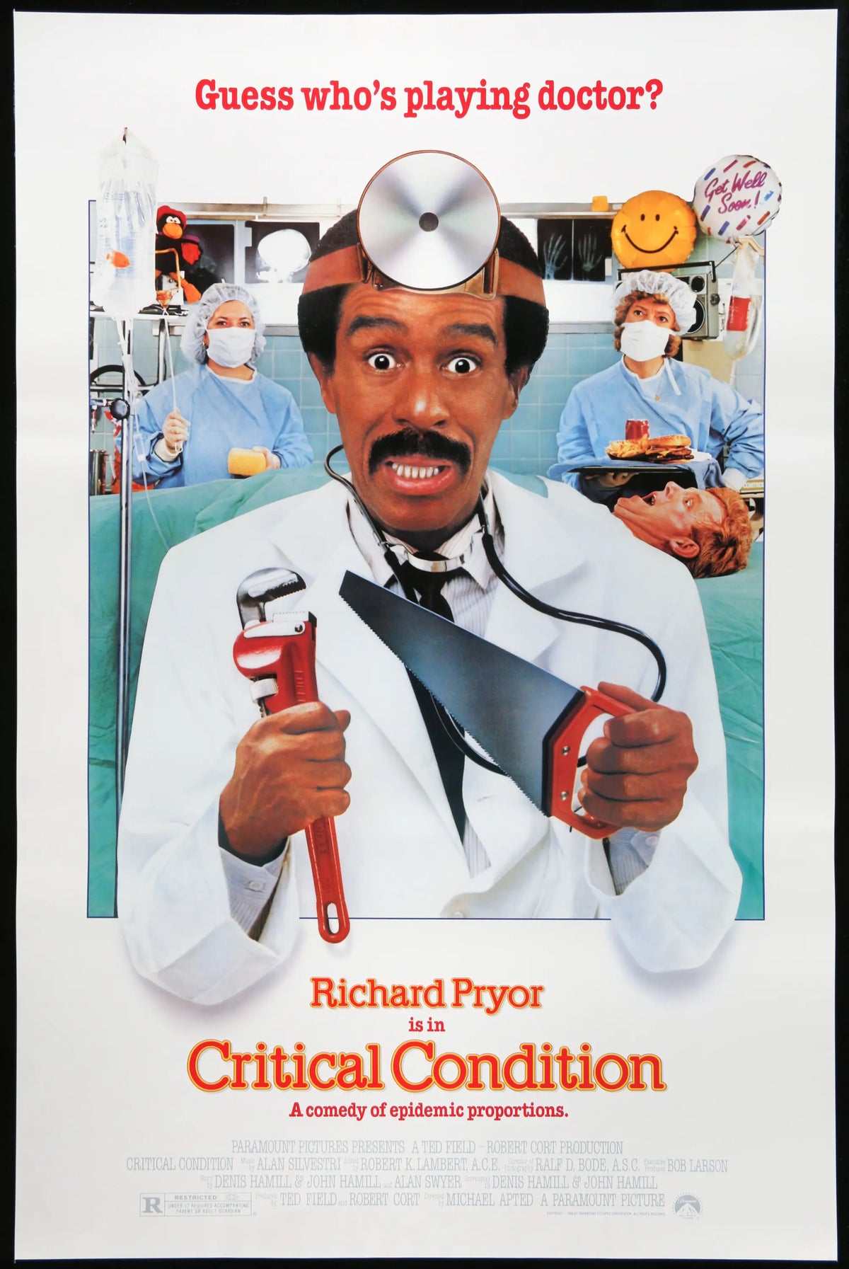 Critical Condition (1986) original movie poster for sale at Original Film Art - Vintage Movie Posters