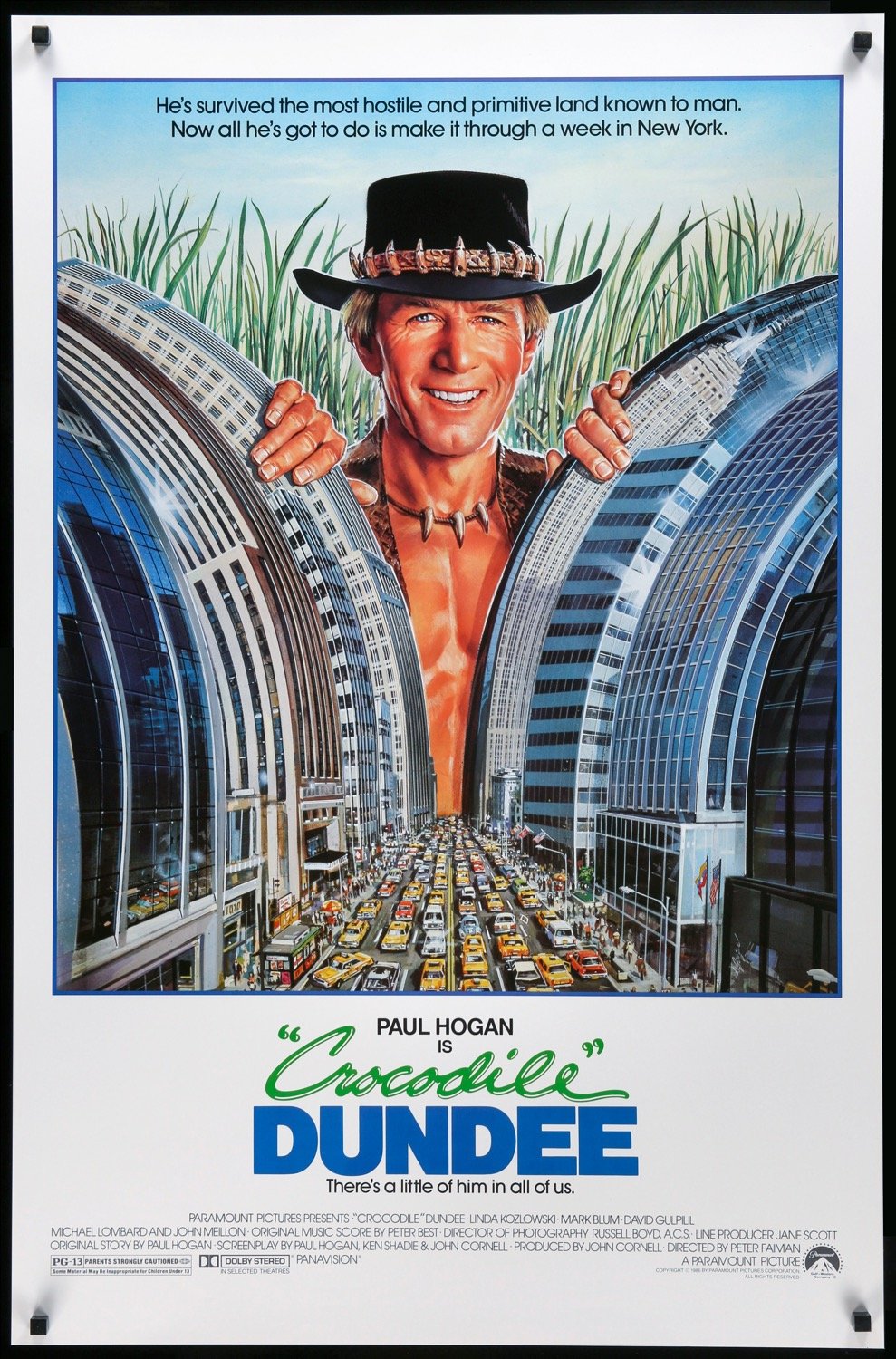 Crocodile Dundee (1986) original movie poster for sale at Original Film Art - Vintage Movie Posters