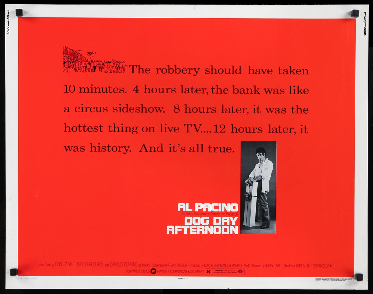 Dog Day Afternoon (1975) original movie poster for sale at Original Film Art - Vintage Movie Posters