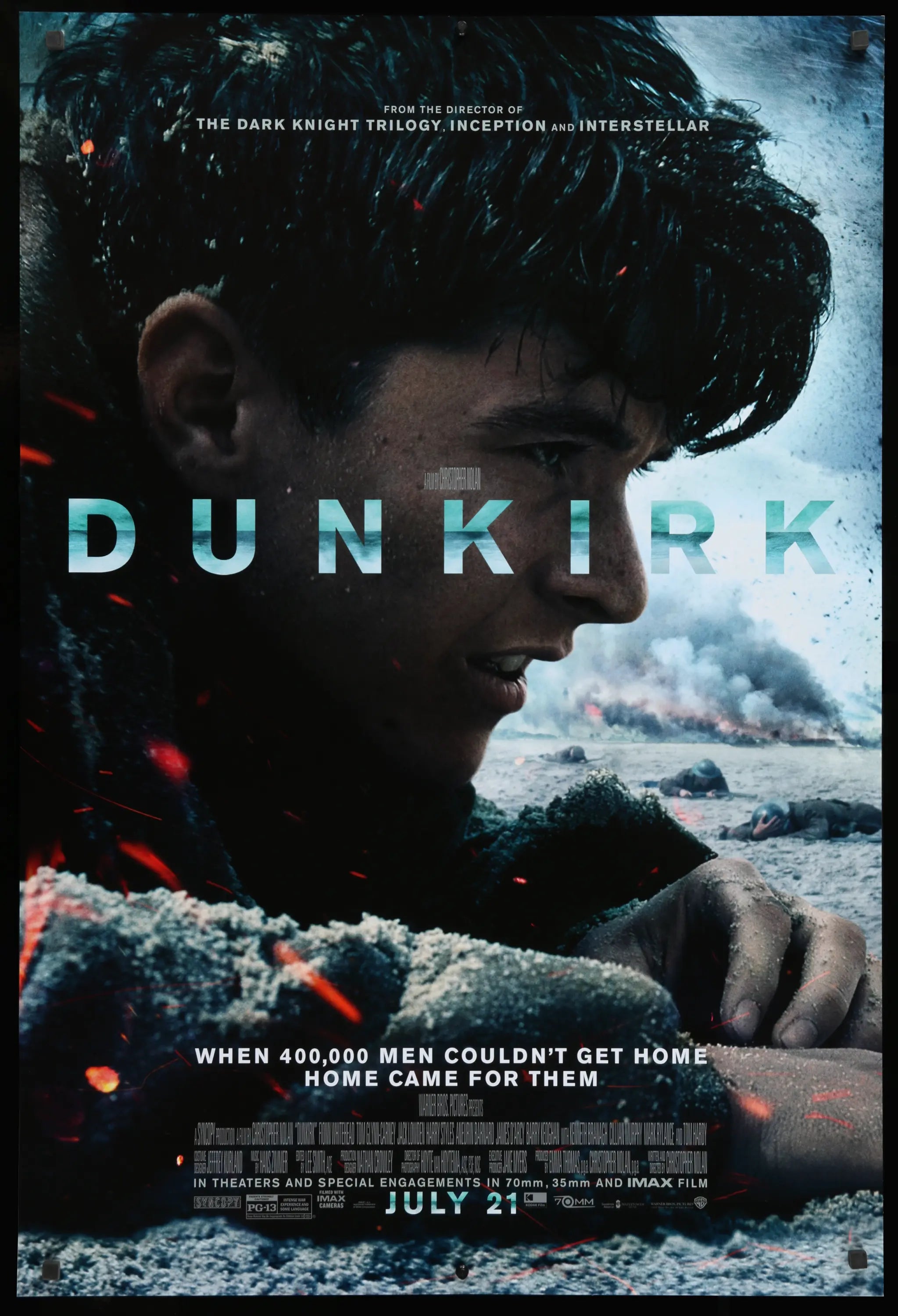 Dunkirk (2017) Original Advance One-Sheet Movie Poster Original