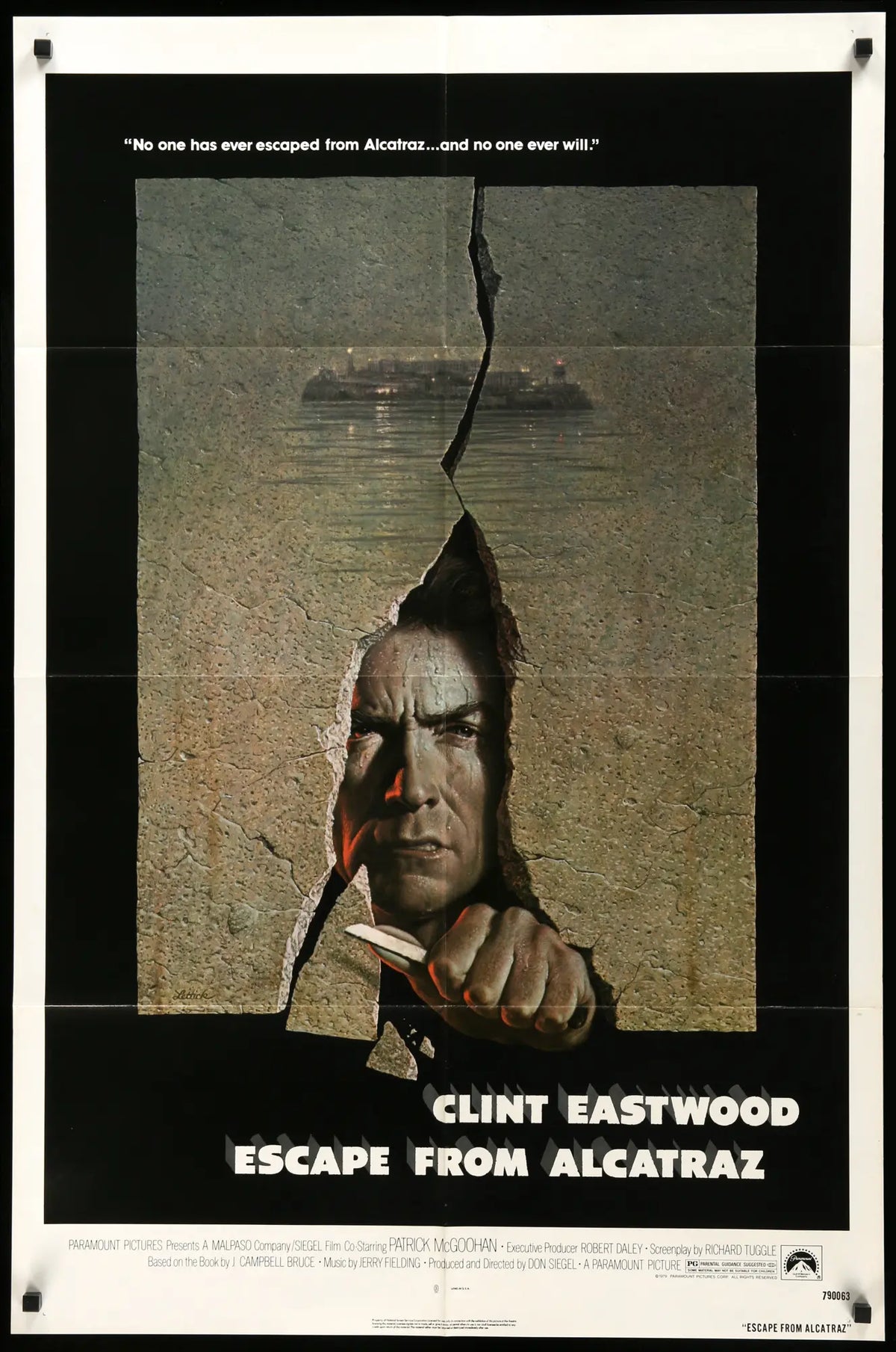 Escape from Alcatraz (1979) original movie poster for sale at Original Film Art - Vintage Movie Posters
