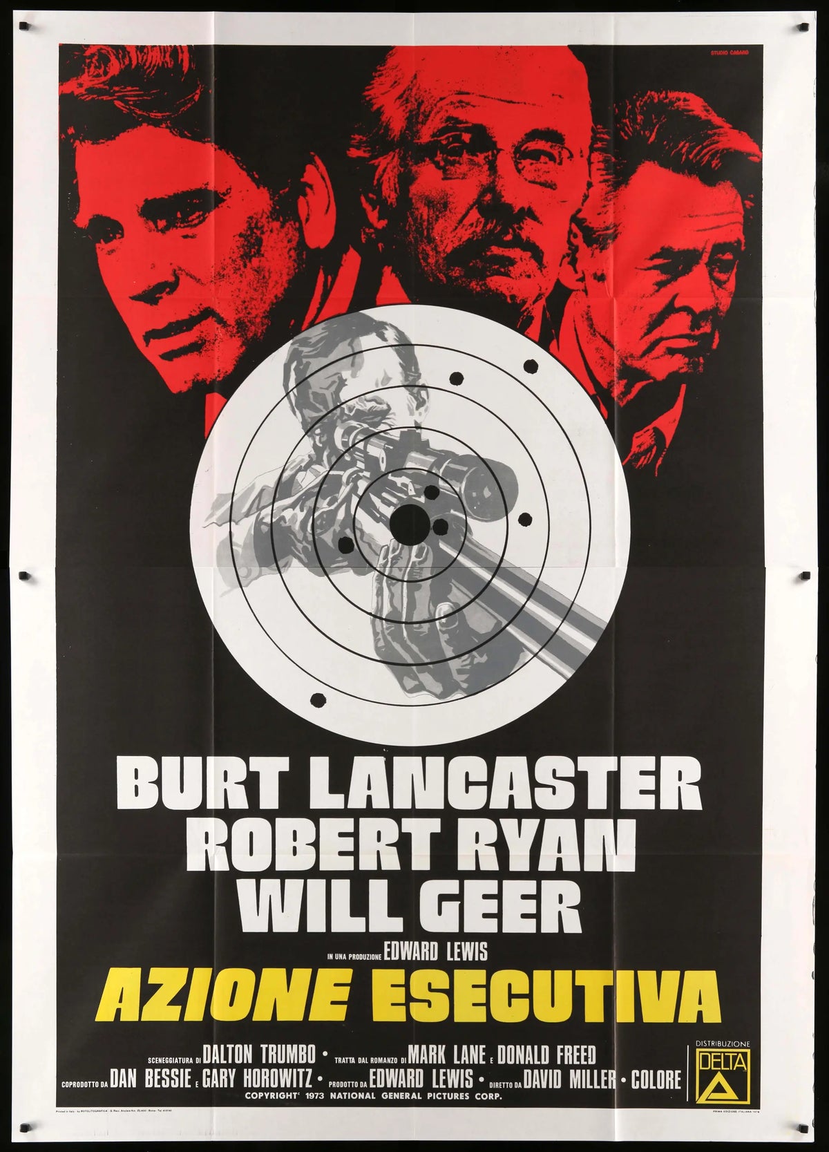 Executive Action (1973) Original Italian 4-Fogli Movie Poster ...