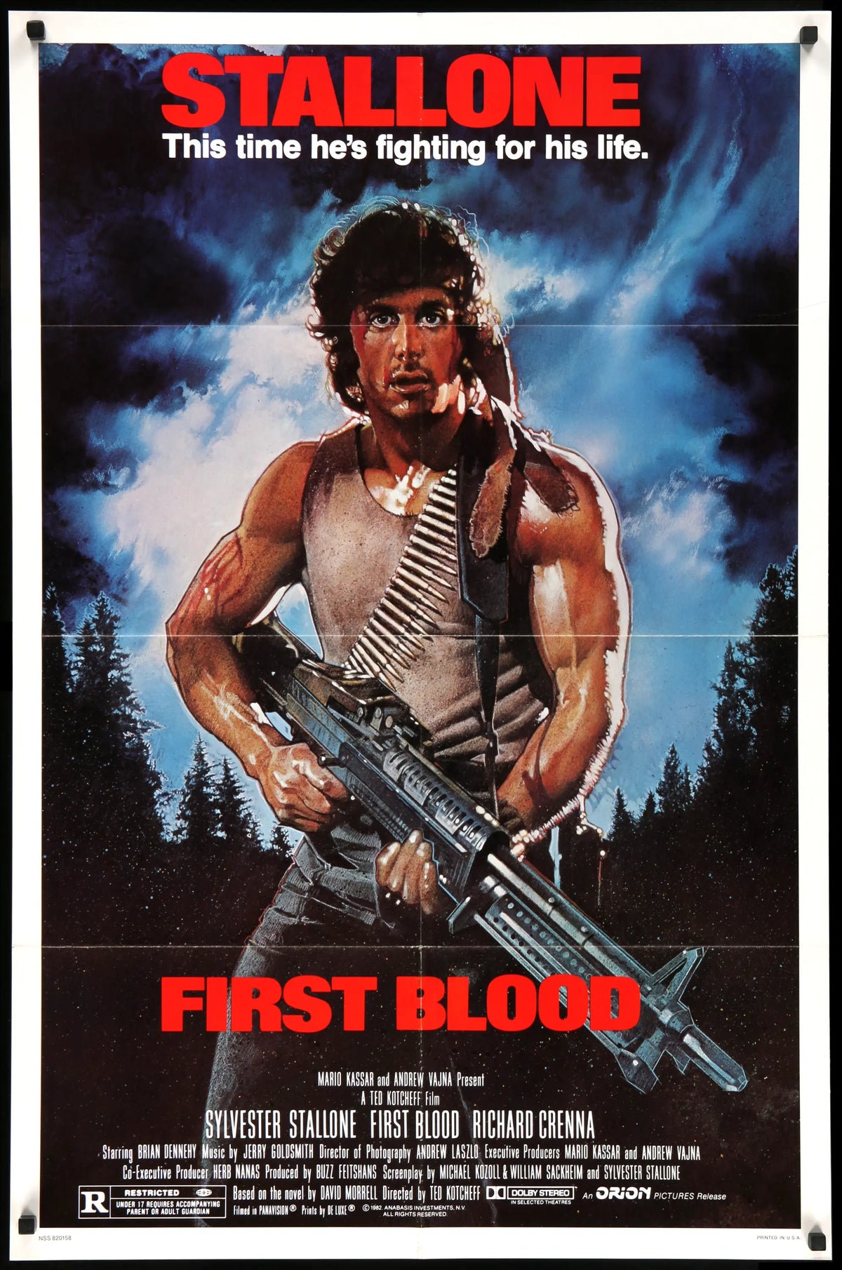 First Blood (1982) original movie poster for sale at Original Film Art