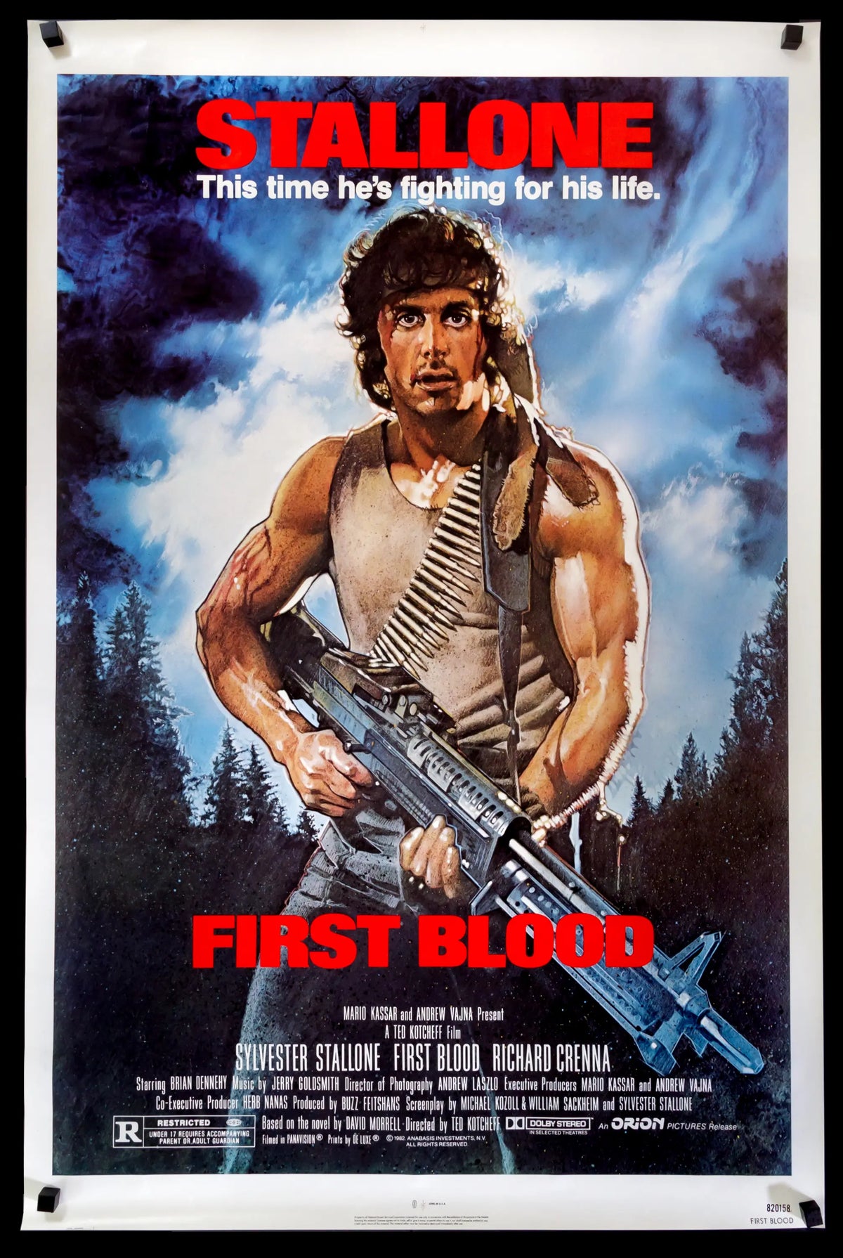 First Blood (1982) original movie poster for sale at Original Film Art - Vintage Movie Posters