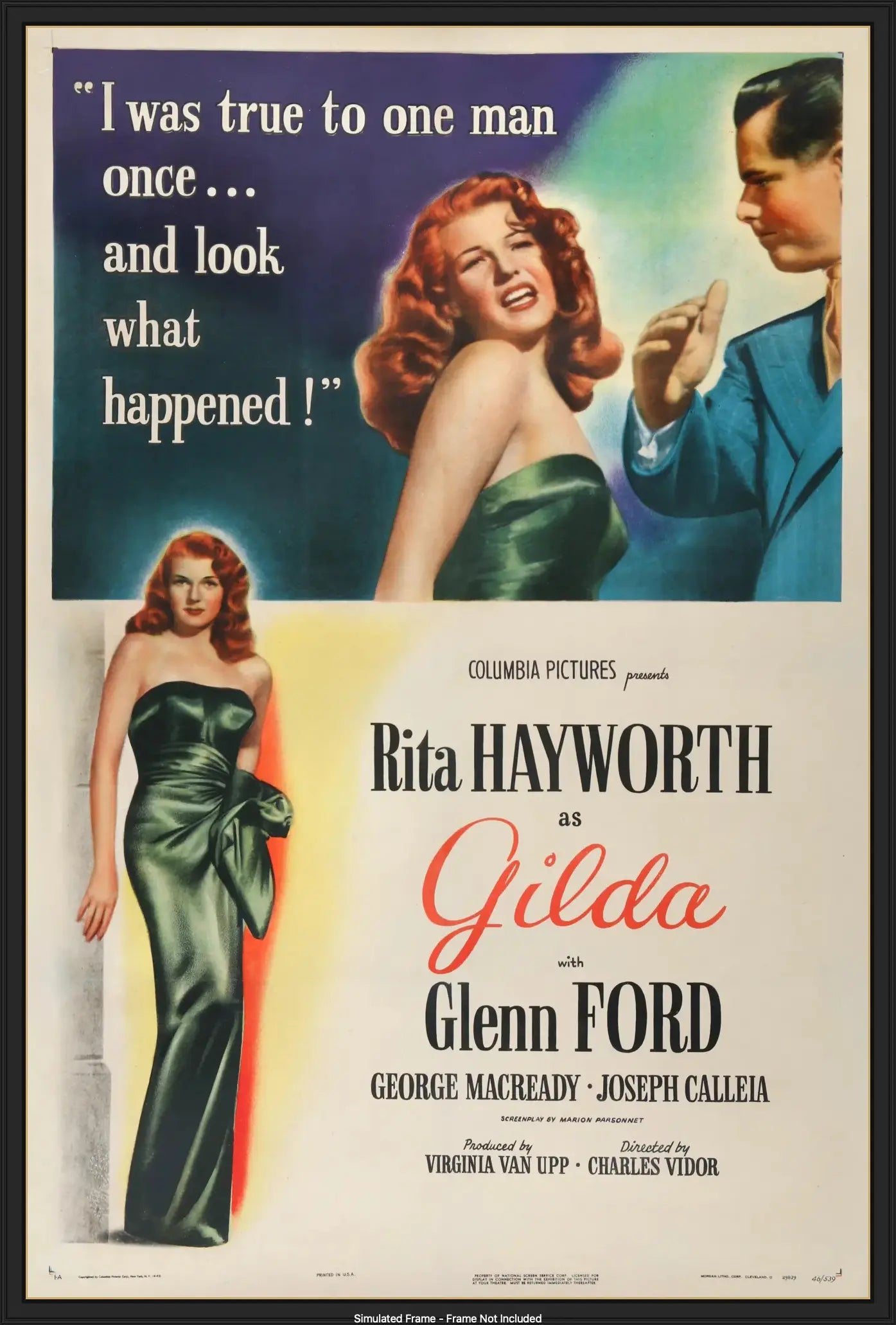 Gilda 1946 Original Style A One Sheet Movie Poster Original Film gilda-1946-original-style-a-one-sheet-movie-poster-original-film
