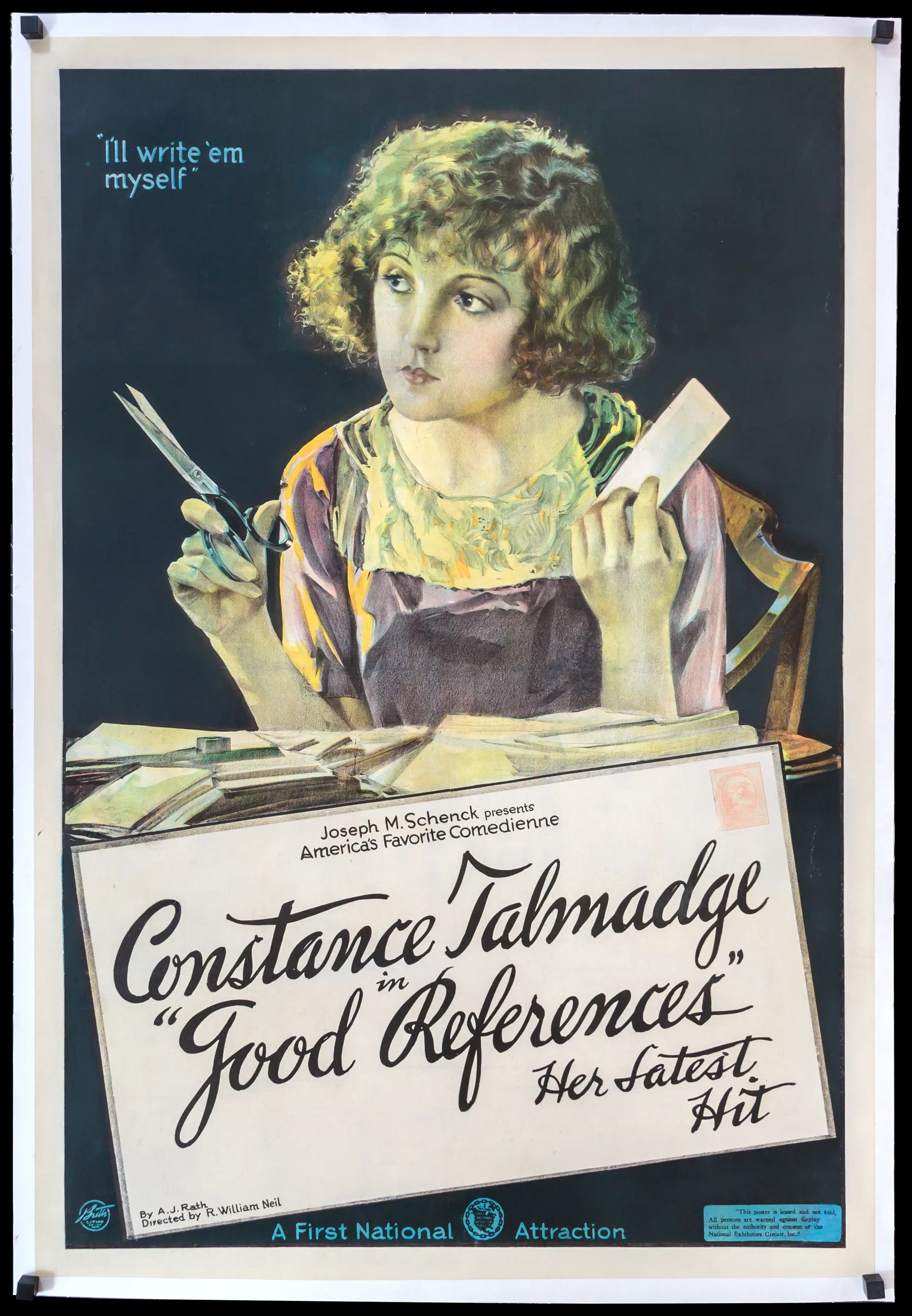 Good References (1920) original movie poster for sale at Original Film Art