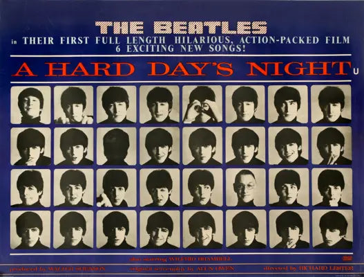 A Hard Day's Night (1964) Original British Quad Movie Poster A Hard Day's Night (1964) Original British Quad Movie Poster