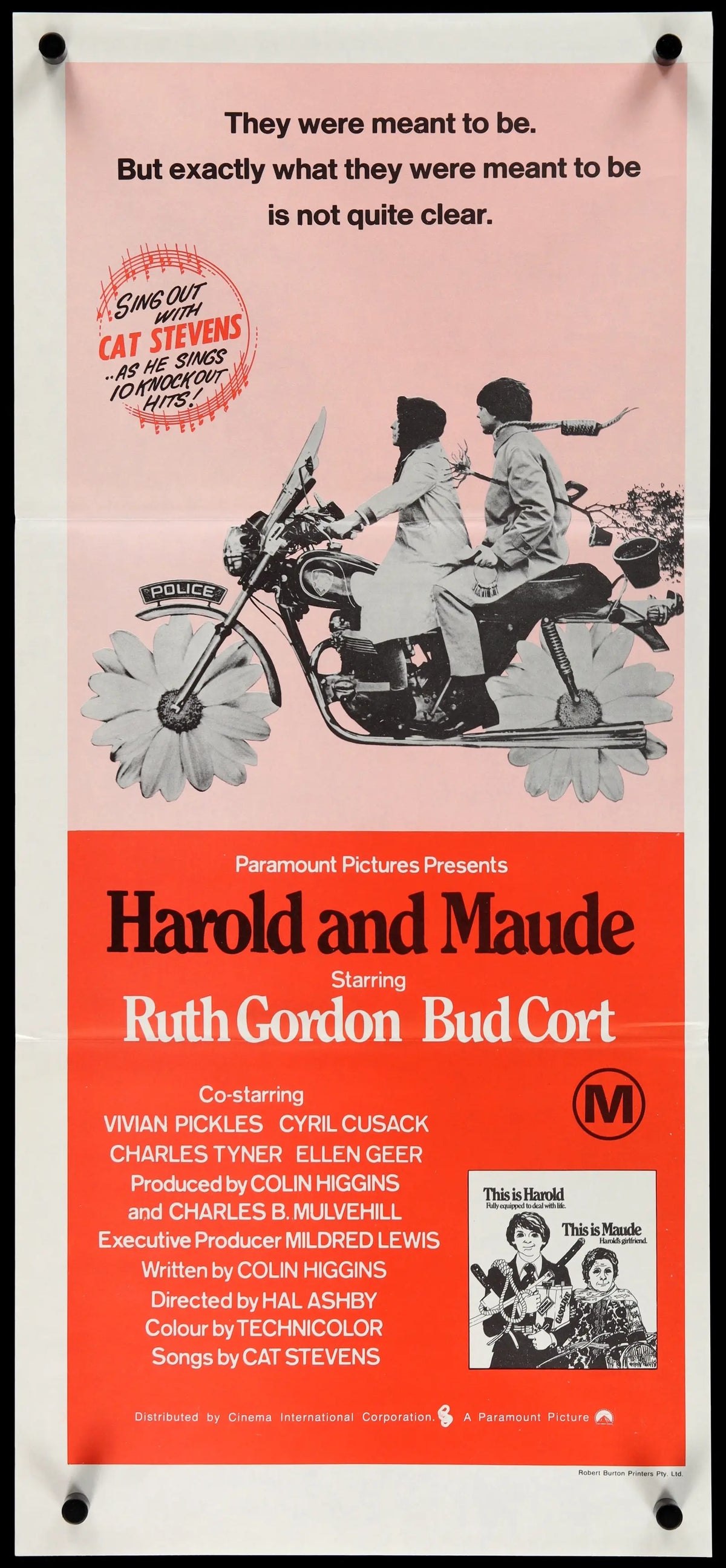 Harold and Maude (1971) original movie poster for sale at Original Film Art