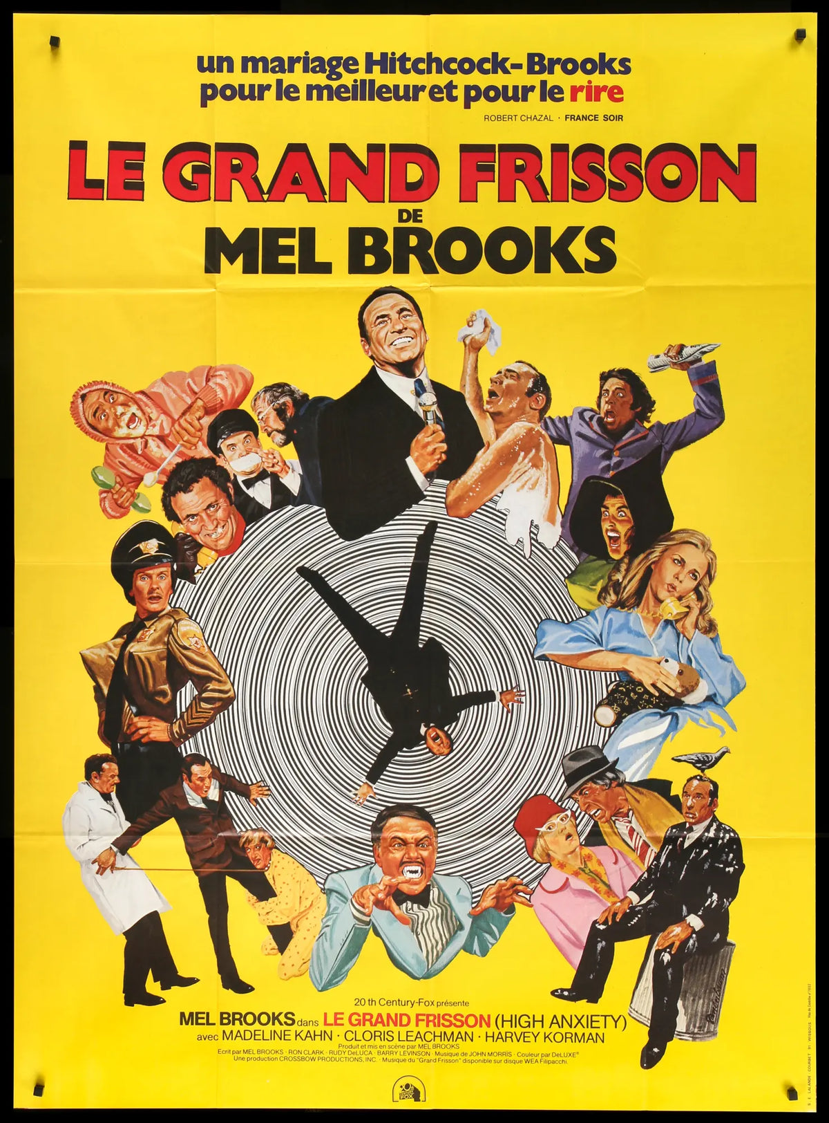 High Anxiety (1977) Original French Grande Movie Poster - Original Film ...