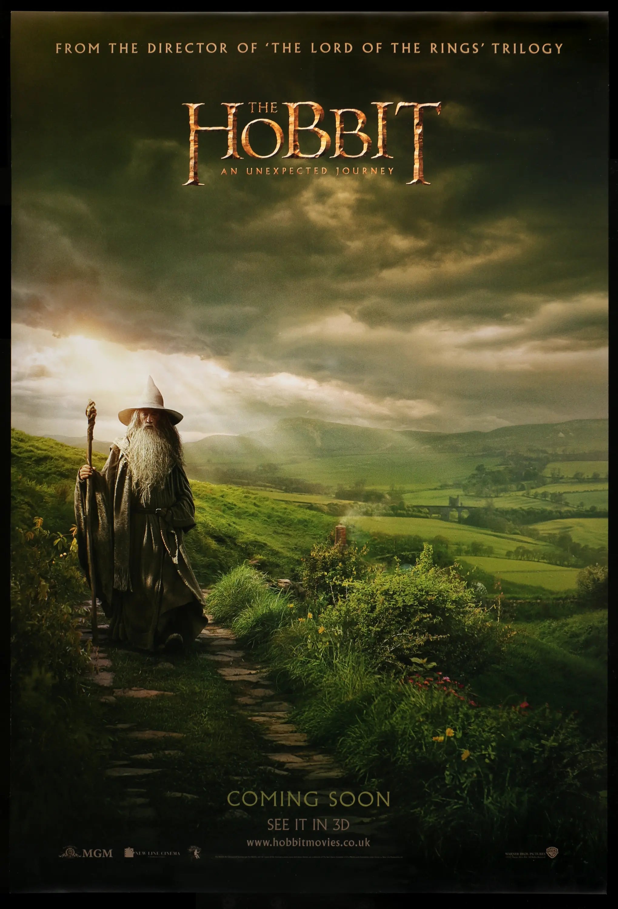 Original　Hobbit　One-Sheet　Movie　Vintage　Art　Movie　Film　Unexpected　Posters　English　An　(2012)　Journey　The　Poster