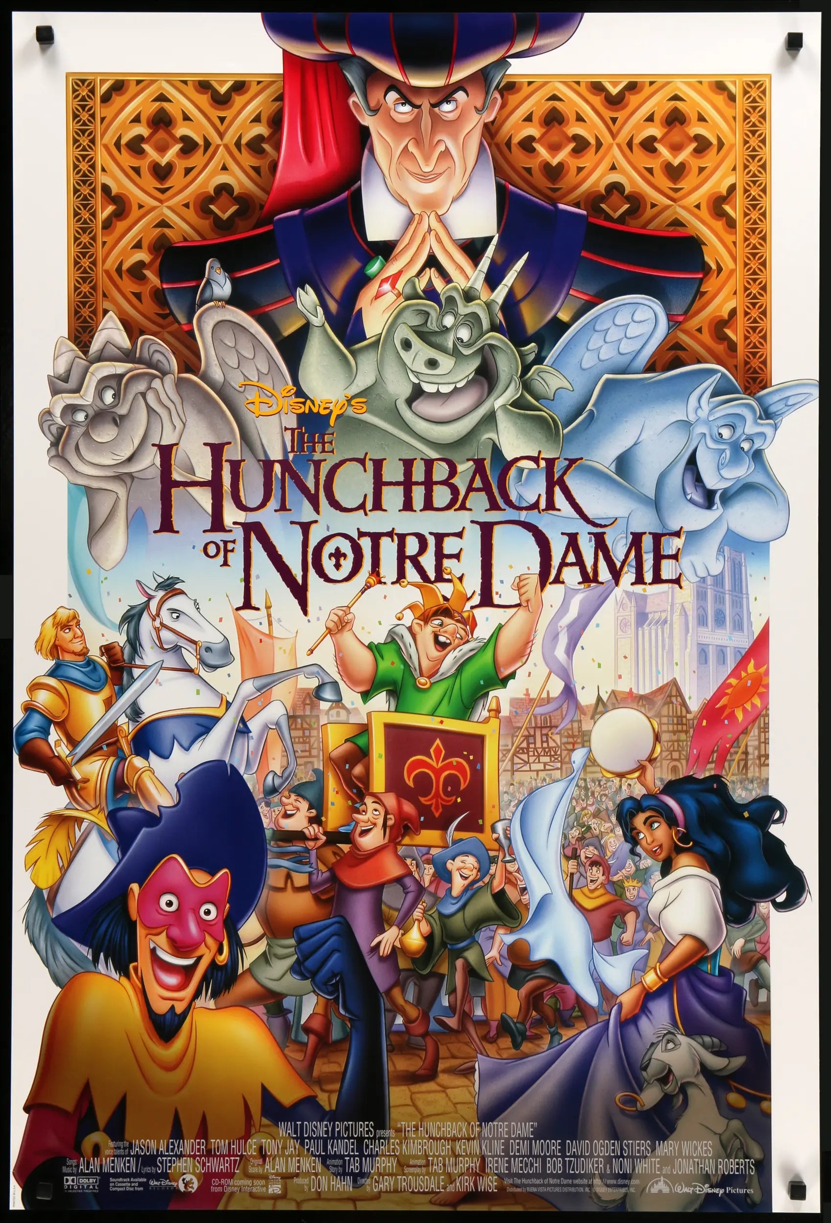 The Hunchback Of Notre Dame 1996 Original One Sheet Movie Poster The Hunchback Of Notre Dame 1996 Original One Sheet Movie Poster