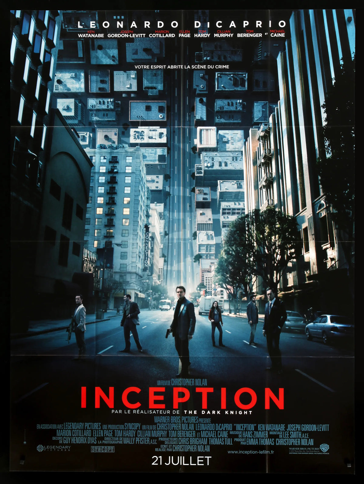 Inception (2010) Original French Grande Movie Poster - Original Film ...