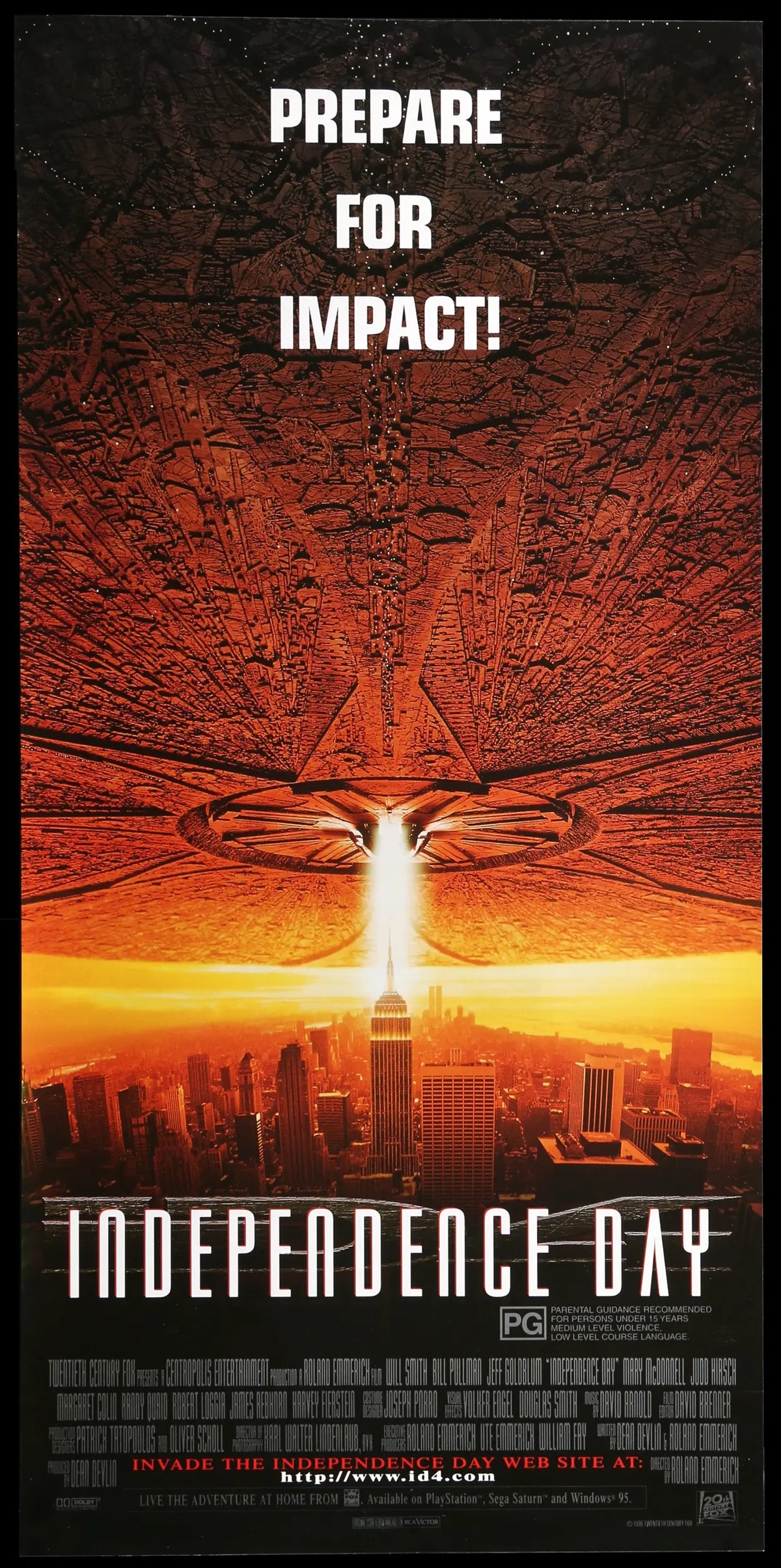 Independence Day (1996) original movie poster for sale at Original Film Art - Vintage Movie Posters