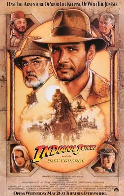 Indiana Jones and the Last Crusade (1989) original movie poster for sale at Original Film Art - Vintage Movie Posters
