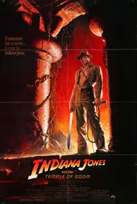 Indiana Jones and the Temple of Doom (1984) original movie poster for sale at Original Film Art - Vintage Movie Posters