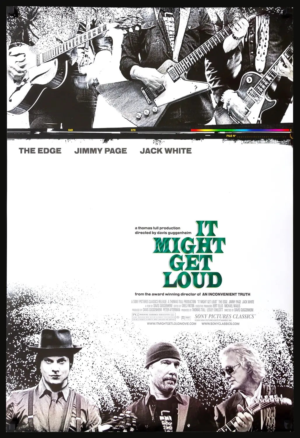 It Might Get Loud (2008) original movie poster for sale at Original Film Art - Vintage Movie Posters