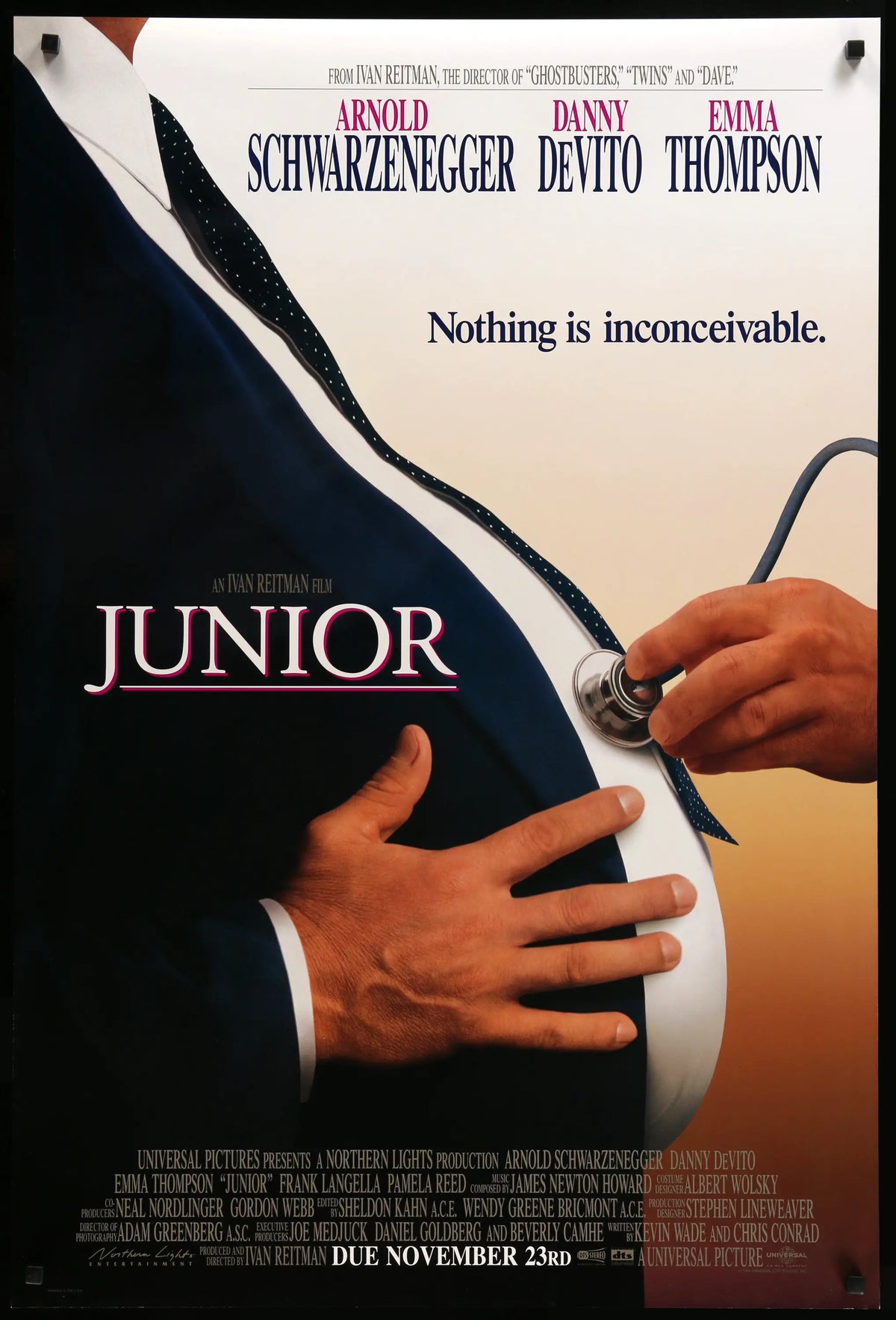 Junior (1994) original movie poster for sale at Original Film Art