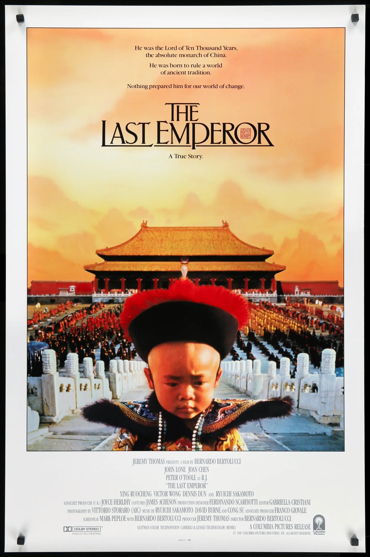 Last Emperor (1987) original movie poster for sale at Original Film Art - Vintage Movie Posters