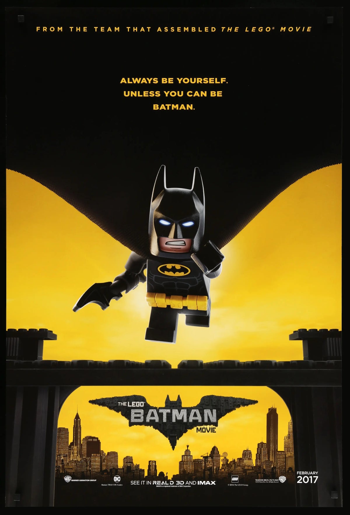 Lego Batman Movie (2017) original movie poster for sale at Original Film Art