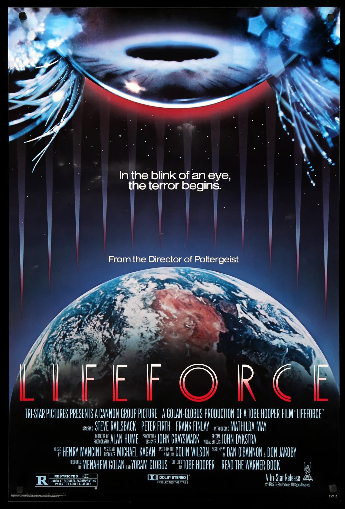 Lifeforce (1985) original movie poster for sale at Original Film Art