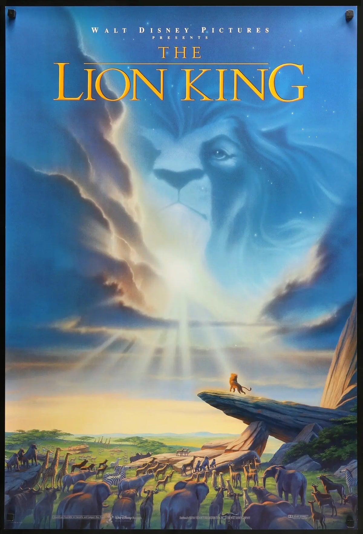 Lion King (1994) original movie poster for sale at Original Film Art - Vintage Movie Posters