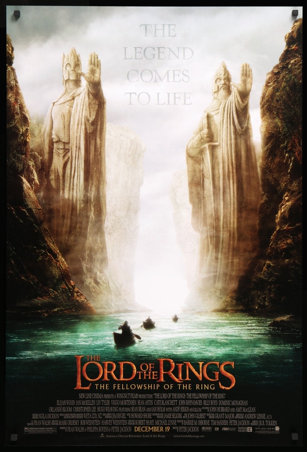 Lord of the Rings: The Fellowship of the Ring (2001) original movie poster for sale at Original Film Art