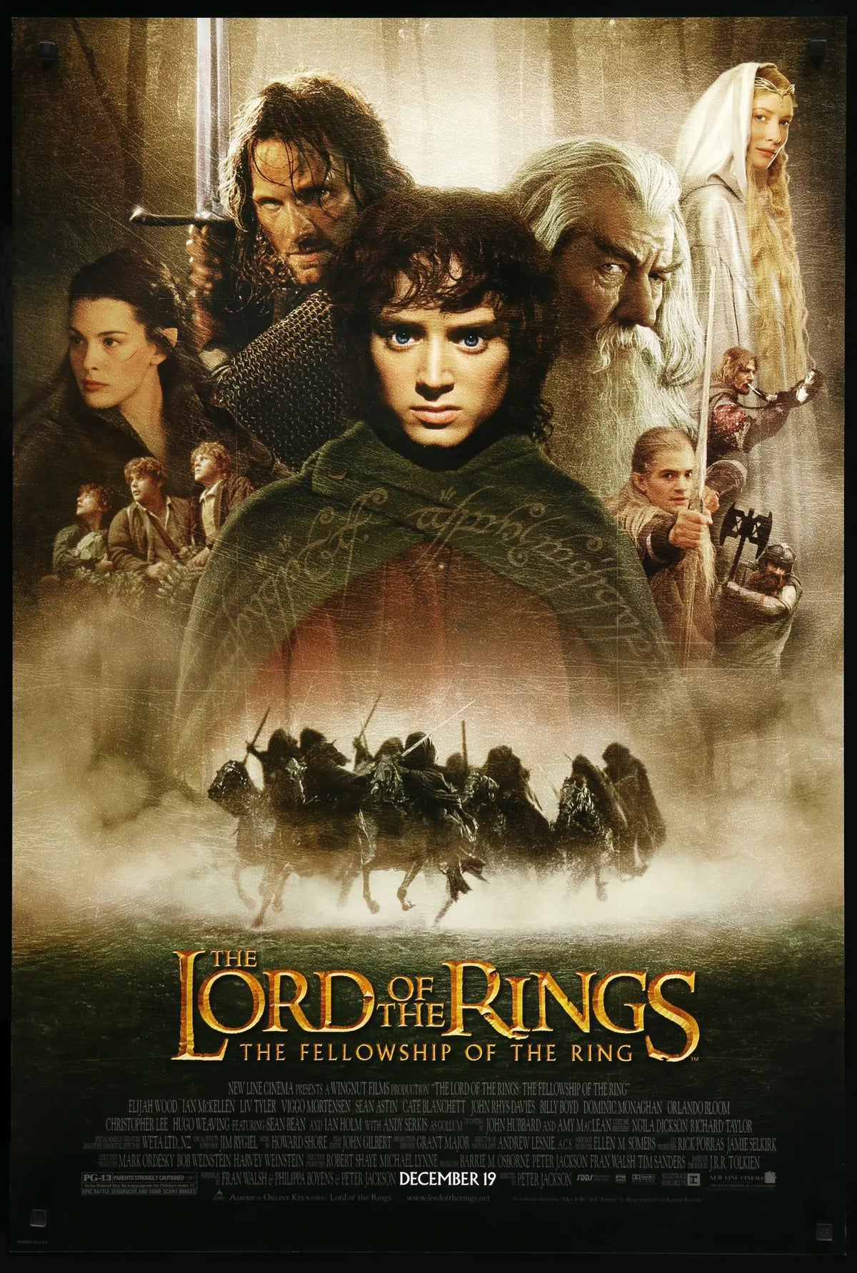 Lord of the Rings: The Fellowship of the Ring (2001) original movie poster for sale at Original Film Art - Vintage Movie Posters