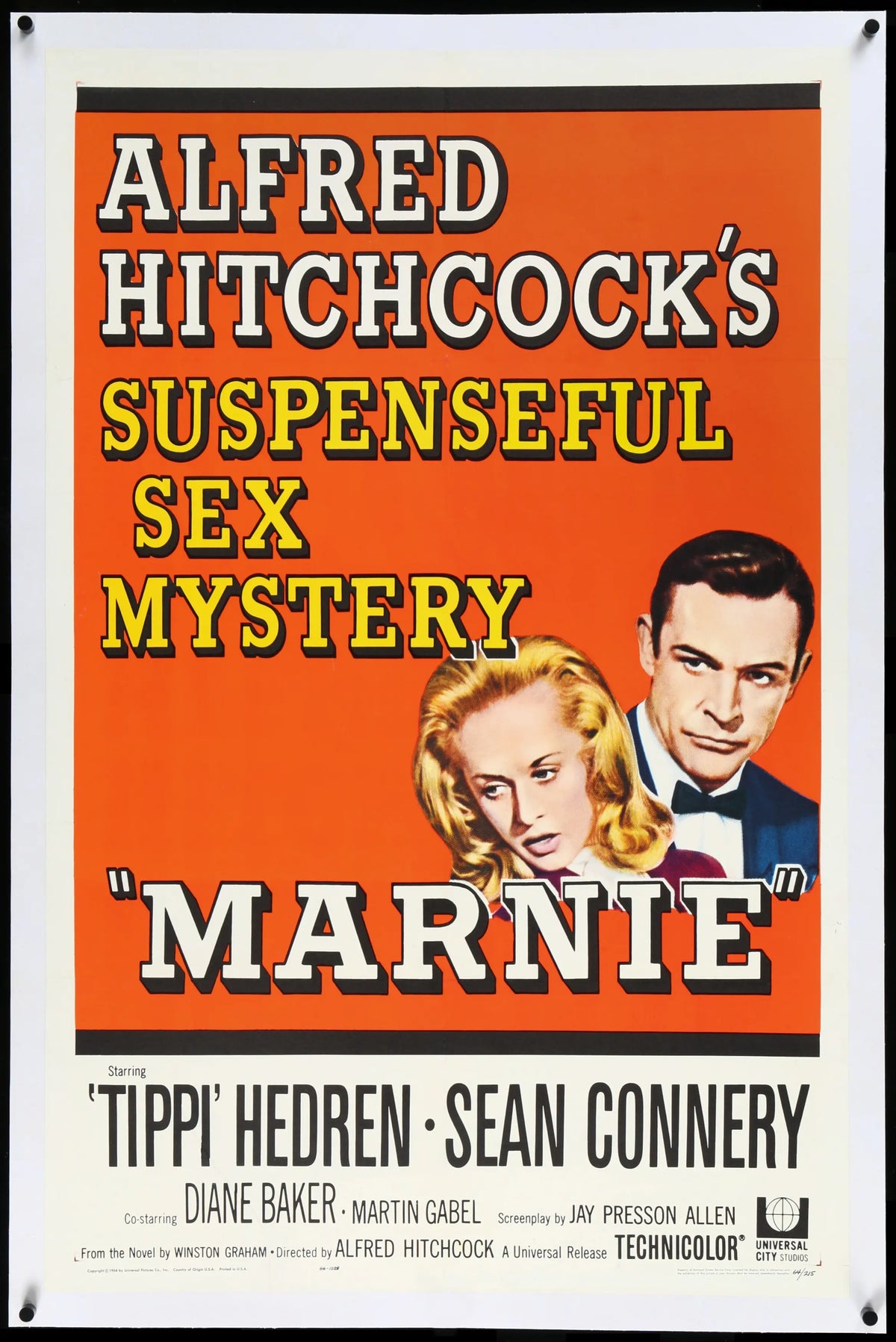 Marnie (1964) original movie poster for sale at Original Film Art - Vintage Movie Posters