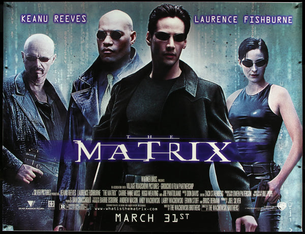 The Matrix (1999) Original Subway Theatrical Movie Poster