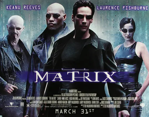 The Matrix (1999) Original Subway Theatrical Movie Poster