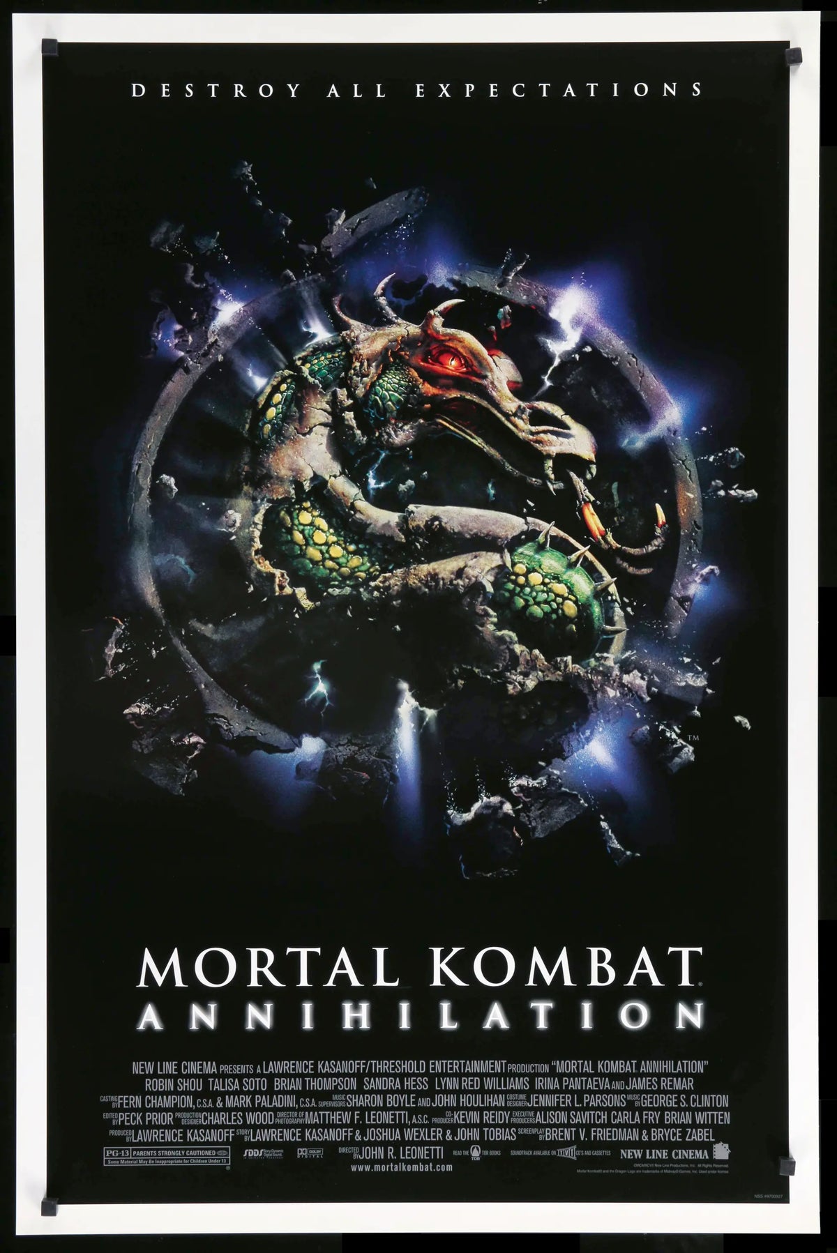 Mortal Kombat: Annihilation (1997) original movie poster for sale at Original Film Art
