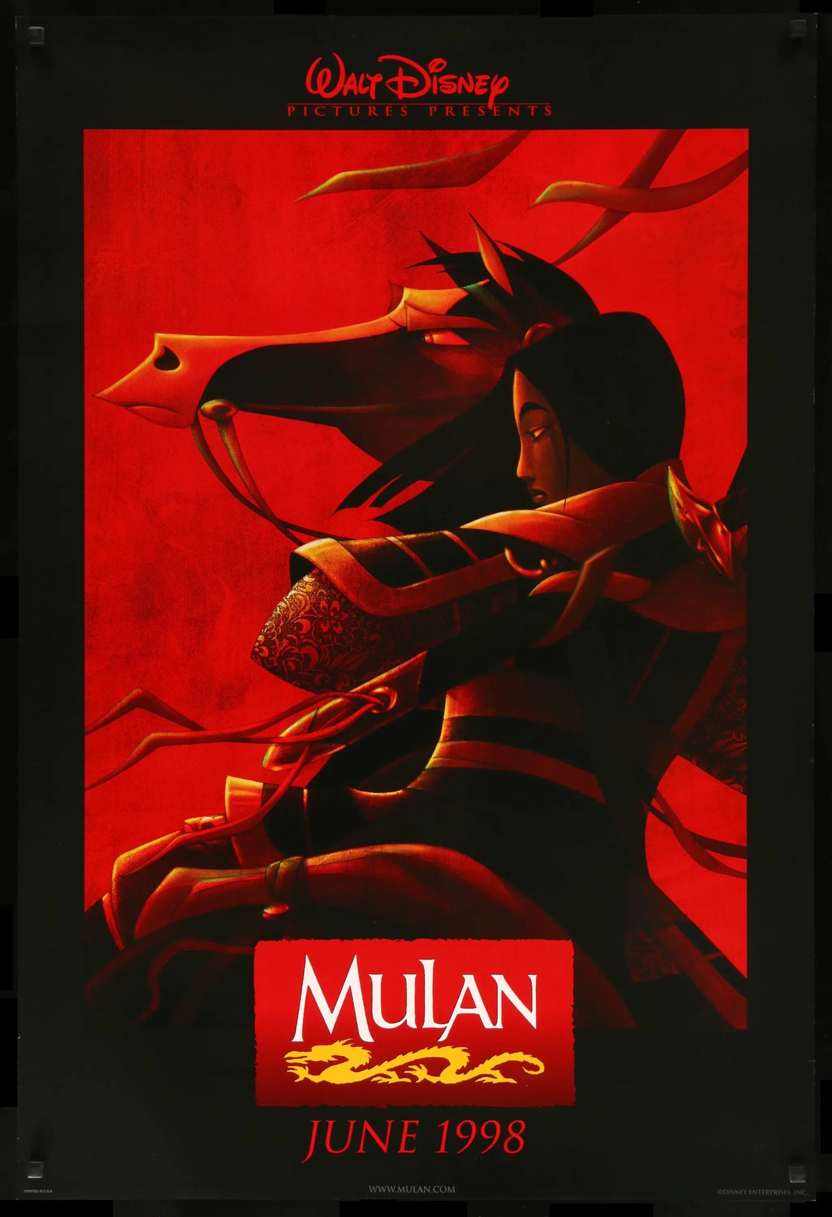 Mulan (1998) original movie poster for sale at Original Film Art - Vintage Movie Posters