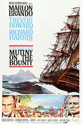 Mutiny On the Bounty (1962) original movie poster for sale at Original Film Art - Vintage Movie Posters