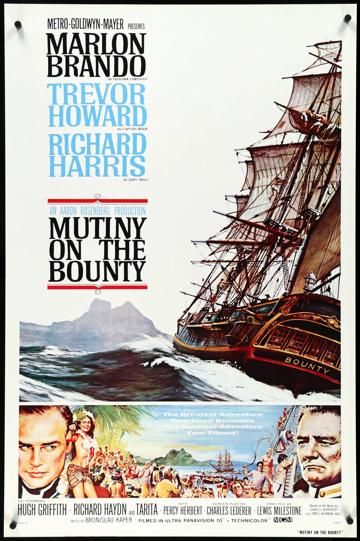 Mutiny On the Bounty (1962) original movie poster for sale at Original Film Art - Vintage Movie Posters
