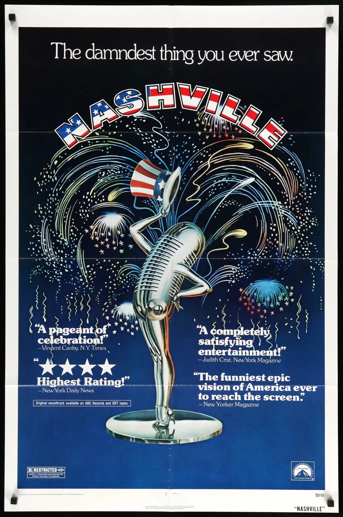 Nashville (1975) original movie poster for sale at Original Film Art