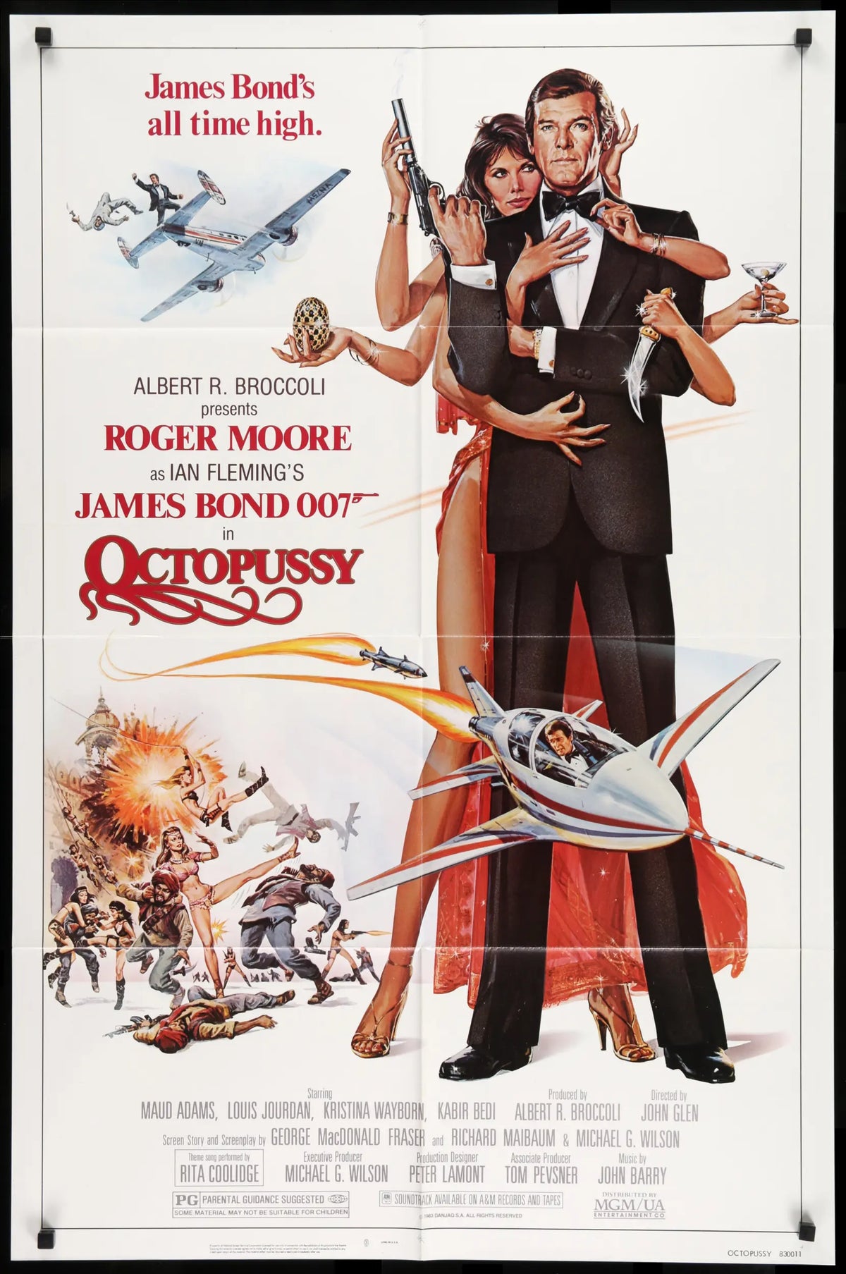 Octopussy (1983) original movie poster for sale at Original Film Art - Vintage Movie Posters