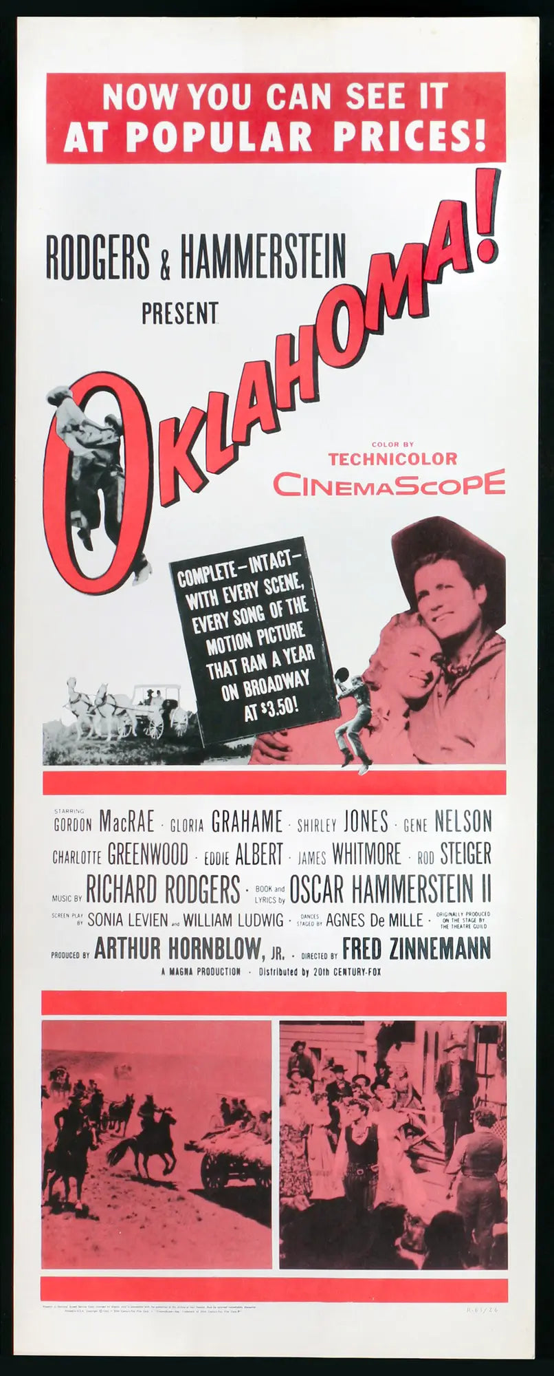 Oklahoma! (1955) original movie poster for sale at Original Film Art - Vintage Movie Posters