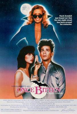 Once Bitten (1985) original movie poster for sale at Original Film Art - Vintage Movie Posters