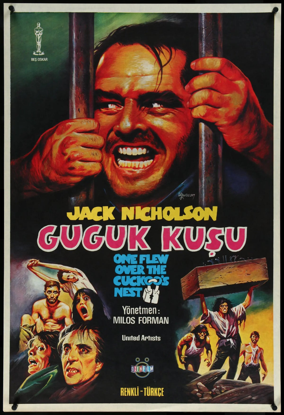 One Flew Over the Cuckoo&#39;s Nest (1975) original movie poster for sale at Original Film Art - Vintage Movie Posters