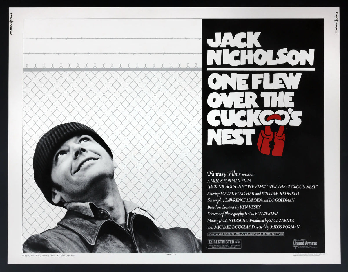 One Flew Over the Cuckoo&#39;s Nest (1975) original movie poster for sale at Original Film Art - Vintage Movie Posters
