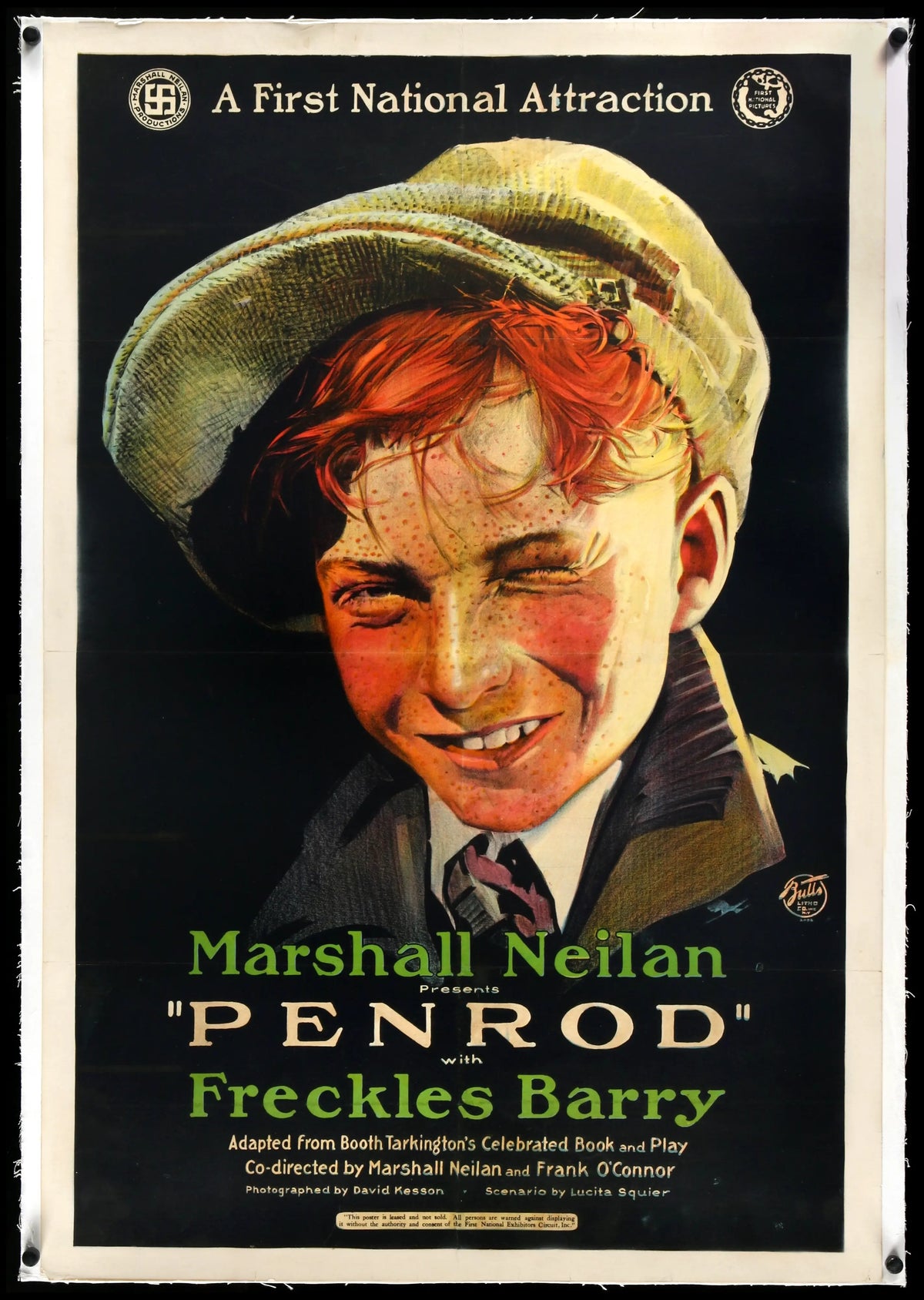 Penrod (1922) Original LinenBacked OneSheet Movie Poster Original