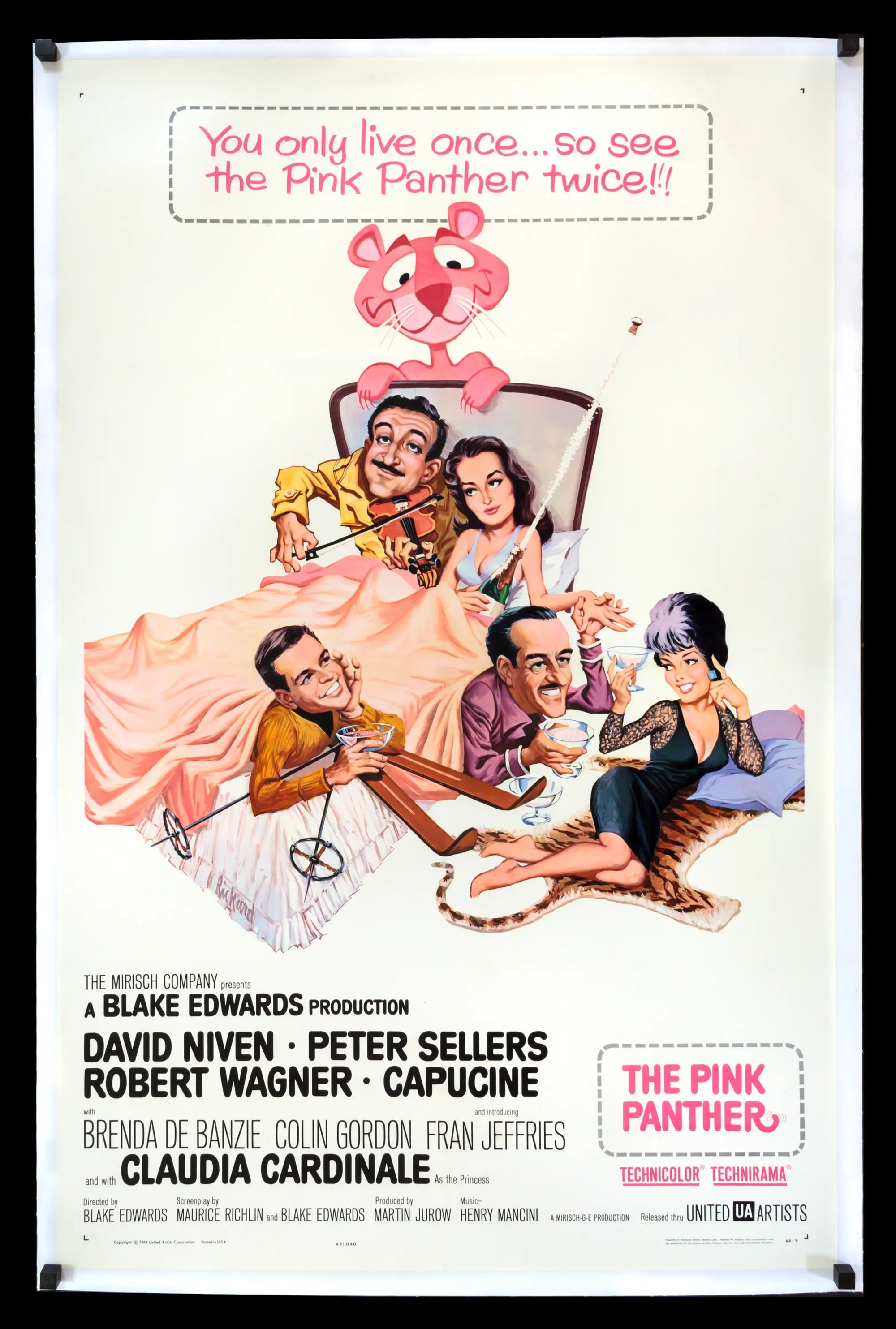 Pink Panther (1963) original movie poster for sale at Original Film Art