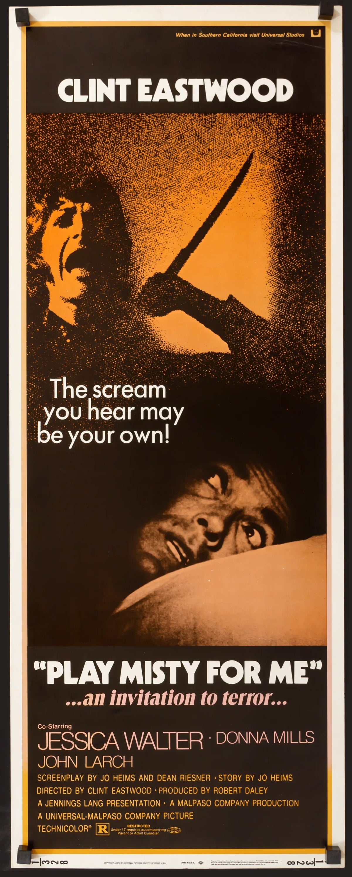 Play Misty For Me (1971) original movie poster for sale at Original Film Art - Vintage Movie Posters