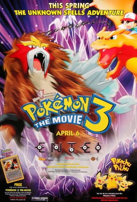 Pokemon 3: The Movie (2001) original movie poster for sale at Original Film Art - Vintage Movie Posters