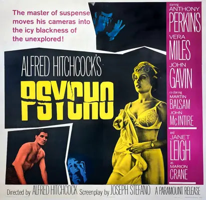 Psycho (1960) original movie poster for sale at Original Film Art - Vintage Movie Posters