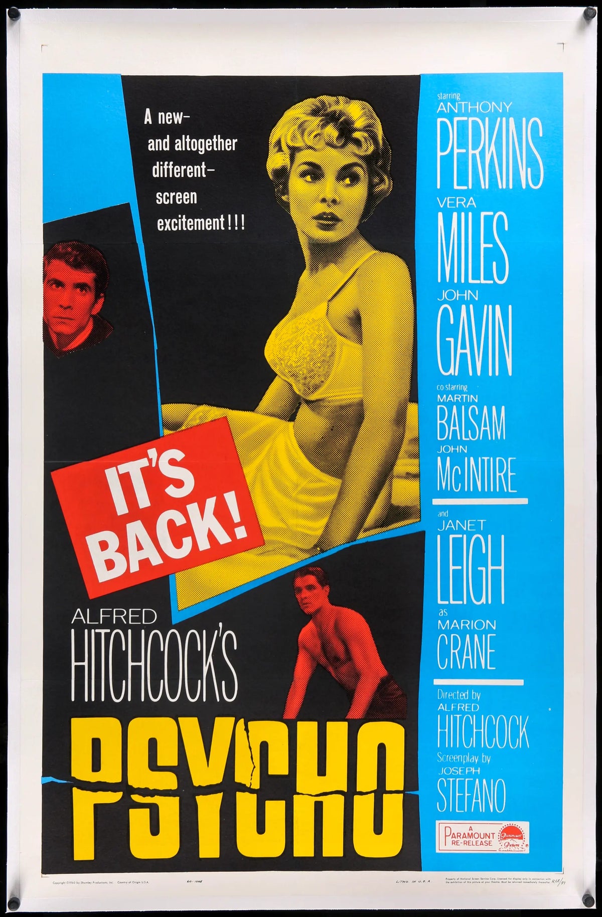 Psycho (1960) original movie poster for sale at Original Film Art - Vintage Movie Posters